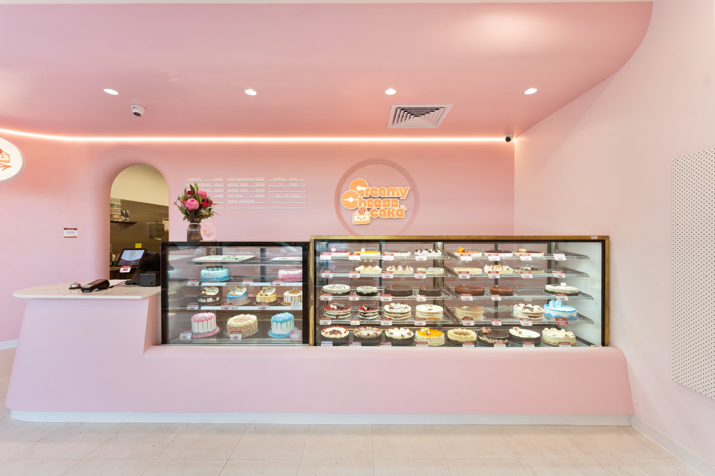 Creamy Cheesecake — display counter