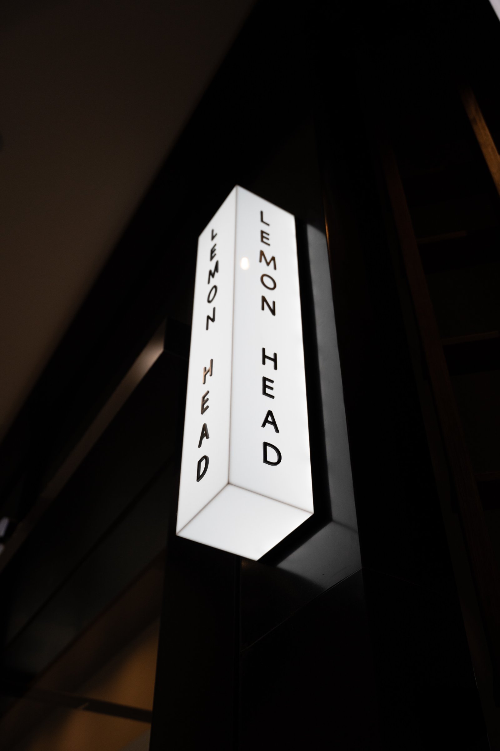Lemon Head — signage lightbox