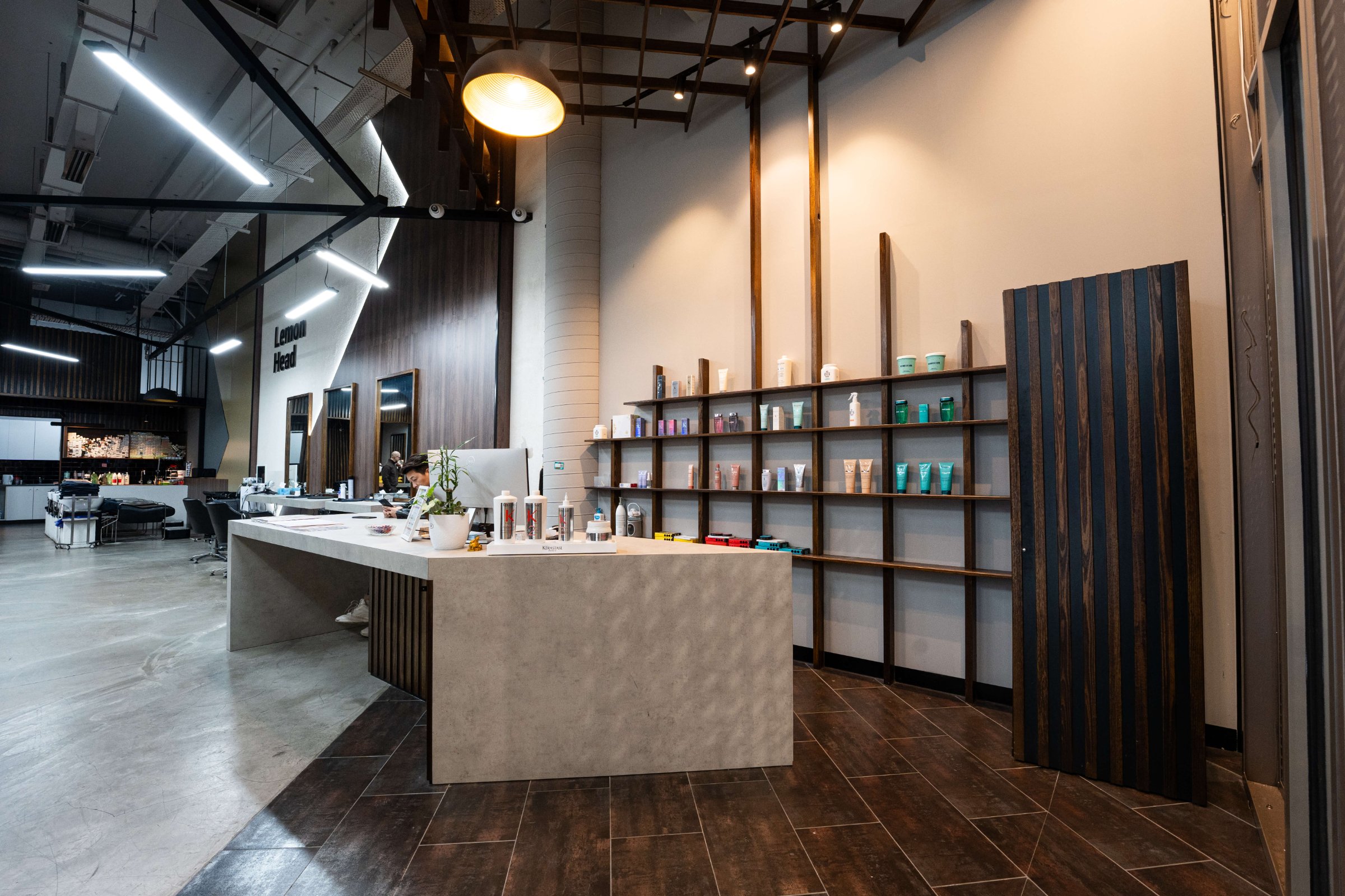 Lemon Head — reception and retail shelving